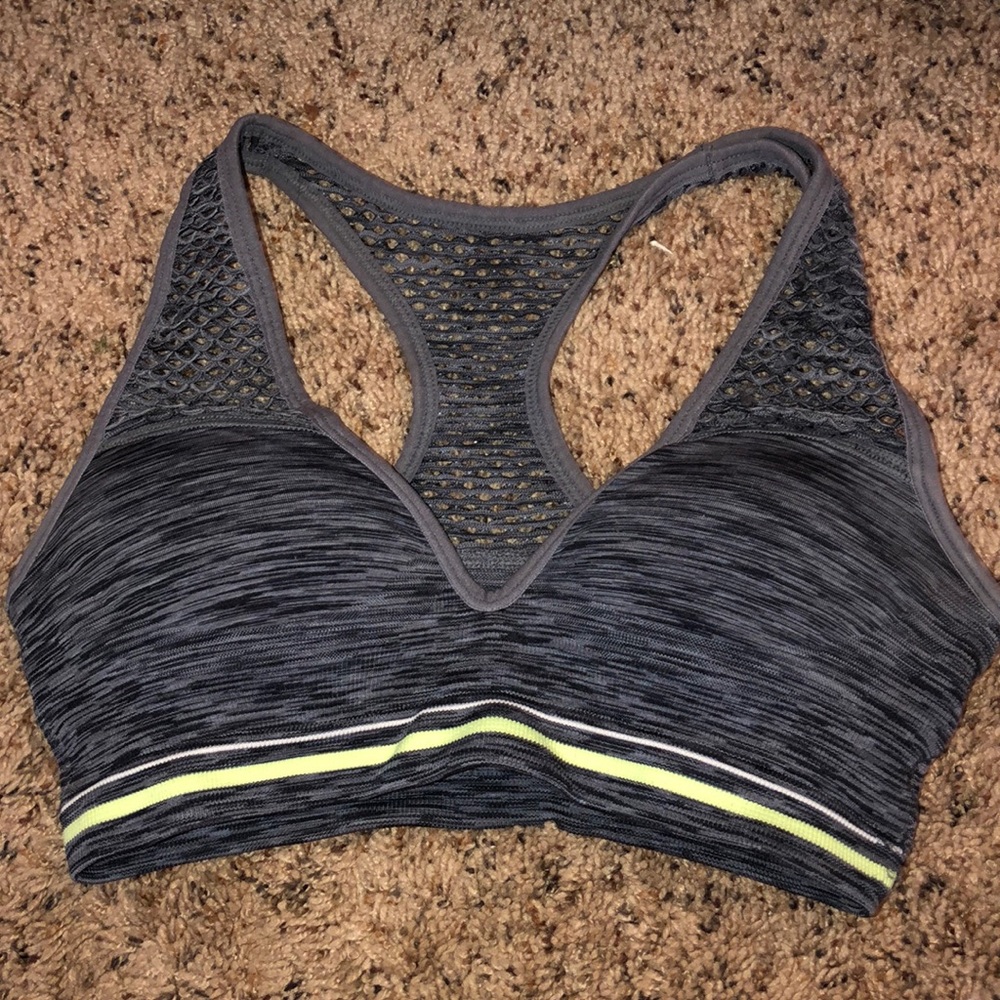 Pink sports bra